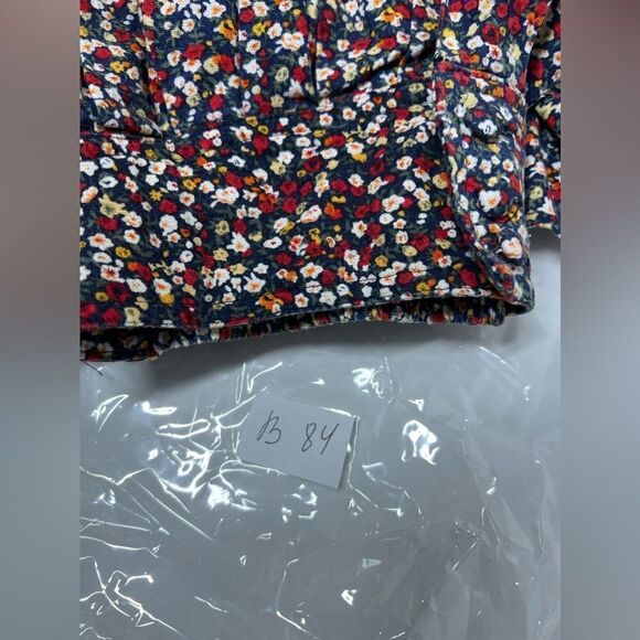 Peaches n Cream Bohemian Floral Print Mini Skirt Front buttons Size S/P - Picture 15 of 15